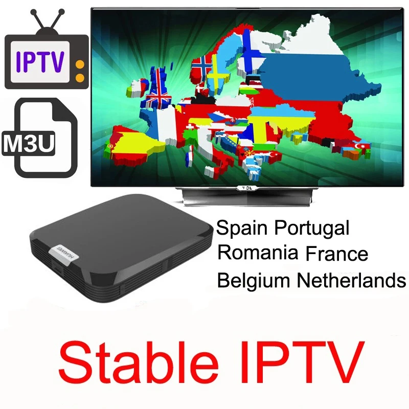 Смарт ТВ Android IP ТВ подписка поддержка Европейская Франция Испания Португалия M3U