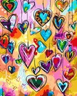 DIY 40X50 масляная краска по номерам в форме сердца подвеска краска по номерам на холсте домашний декор цифровая краска на Рождество