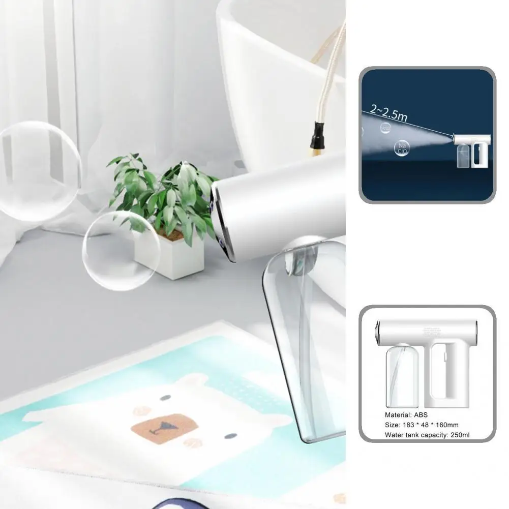 

Atomized Sprayer Multifunctional Handheld Sprayer White Atomization Wireless Large Capacity USB Sprayer