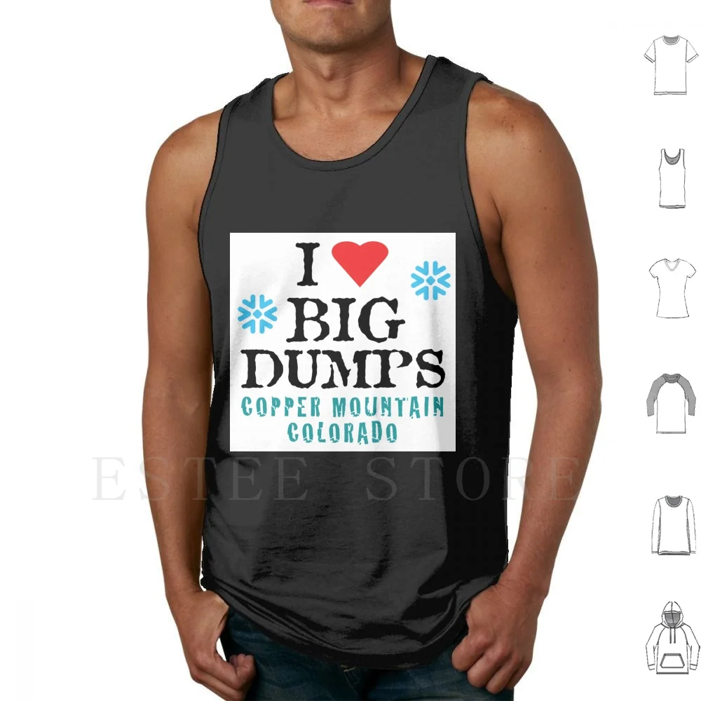 Resort Hiking Tank Tops Vest Cotton Ski Resort Colorado Hiking