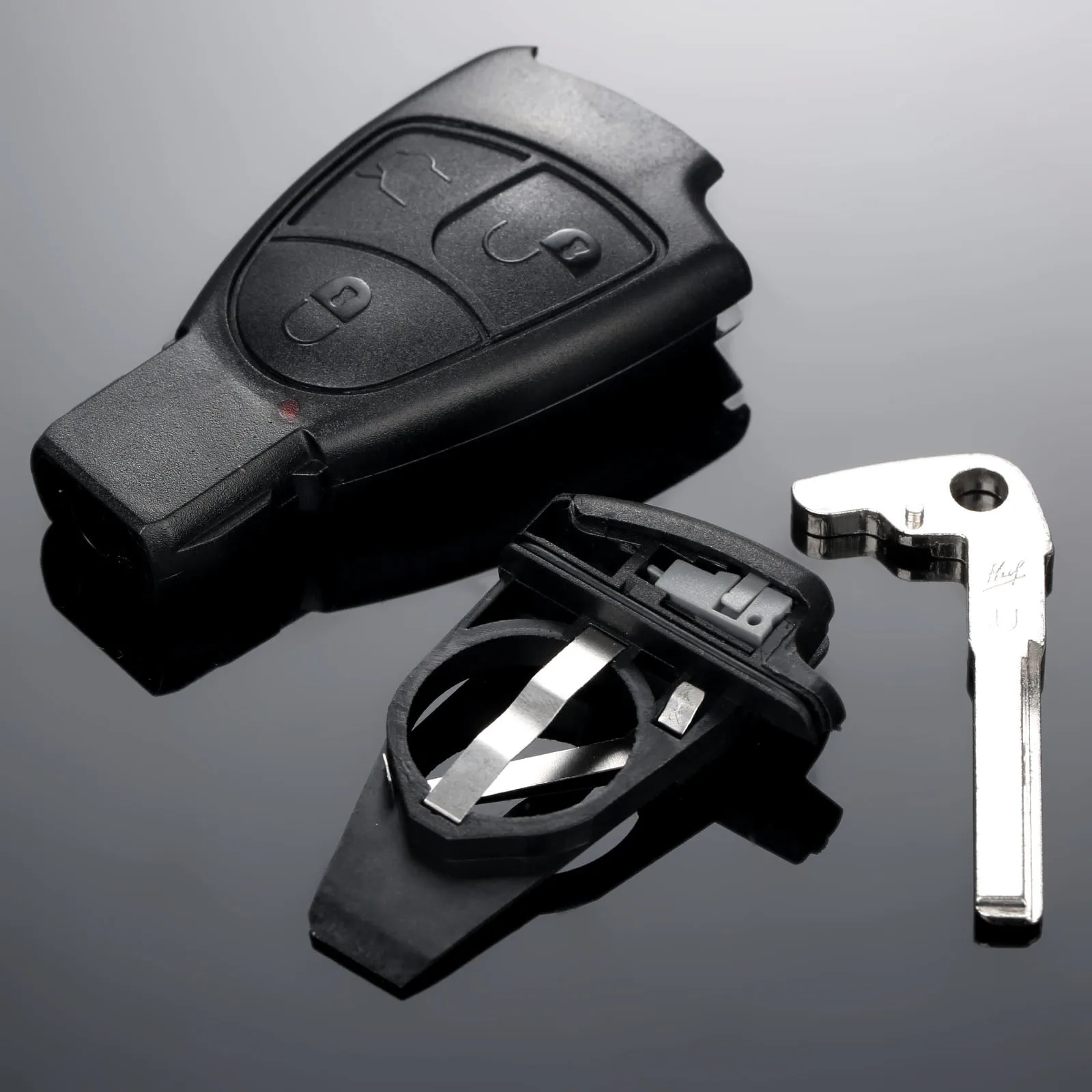 3 кнопки Автомобильный Дистанционный чехол для ключей Fob оболочка замена Mercedes Benz C