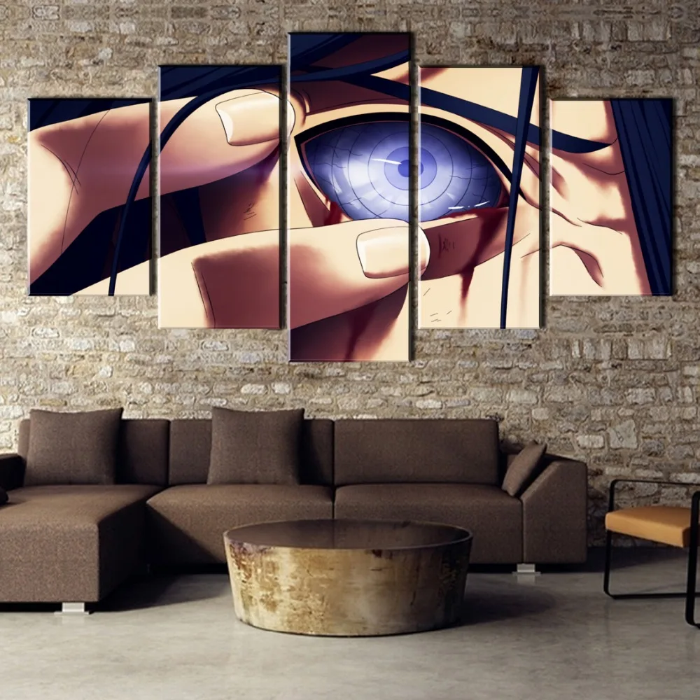 

Wall Art Paintings Animation Pictures Printed Living Room 5 Pieces Madara Uchiha Naruto Canvas Modular Home Decor Frameworks
