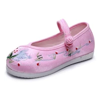 flat embroidered children shoes baby toddler casual sneaker girl dance performance shoes retro ethnic characteristics shoes girl