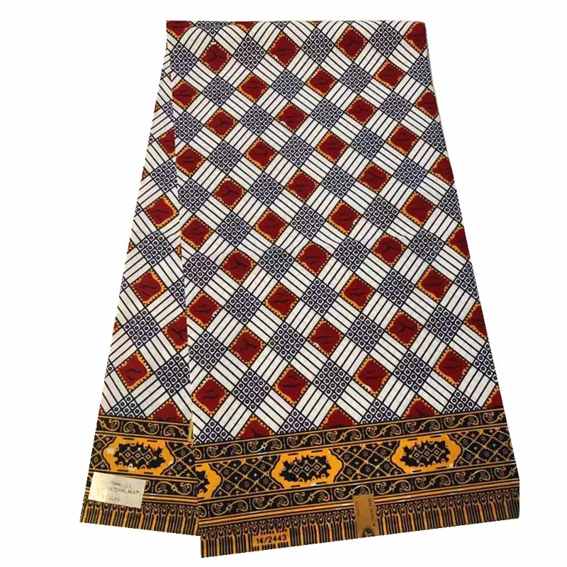 Высокое качество воск 6 ярдов африканская анкарская Ткань для шитья свадебная