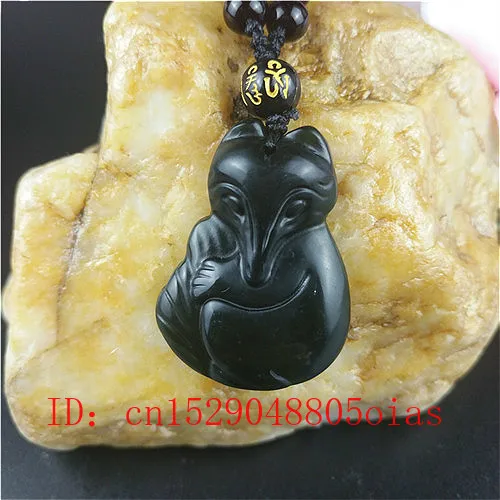 Сертифицированный китайский натуральный черный зеленый нефрит Феникс ожерелье