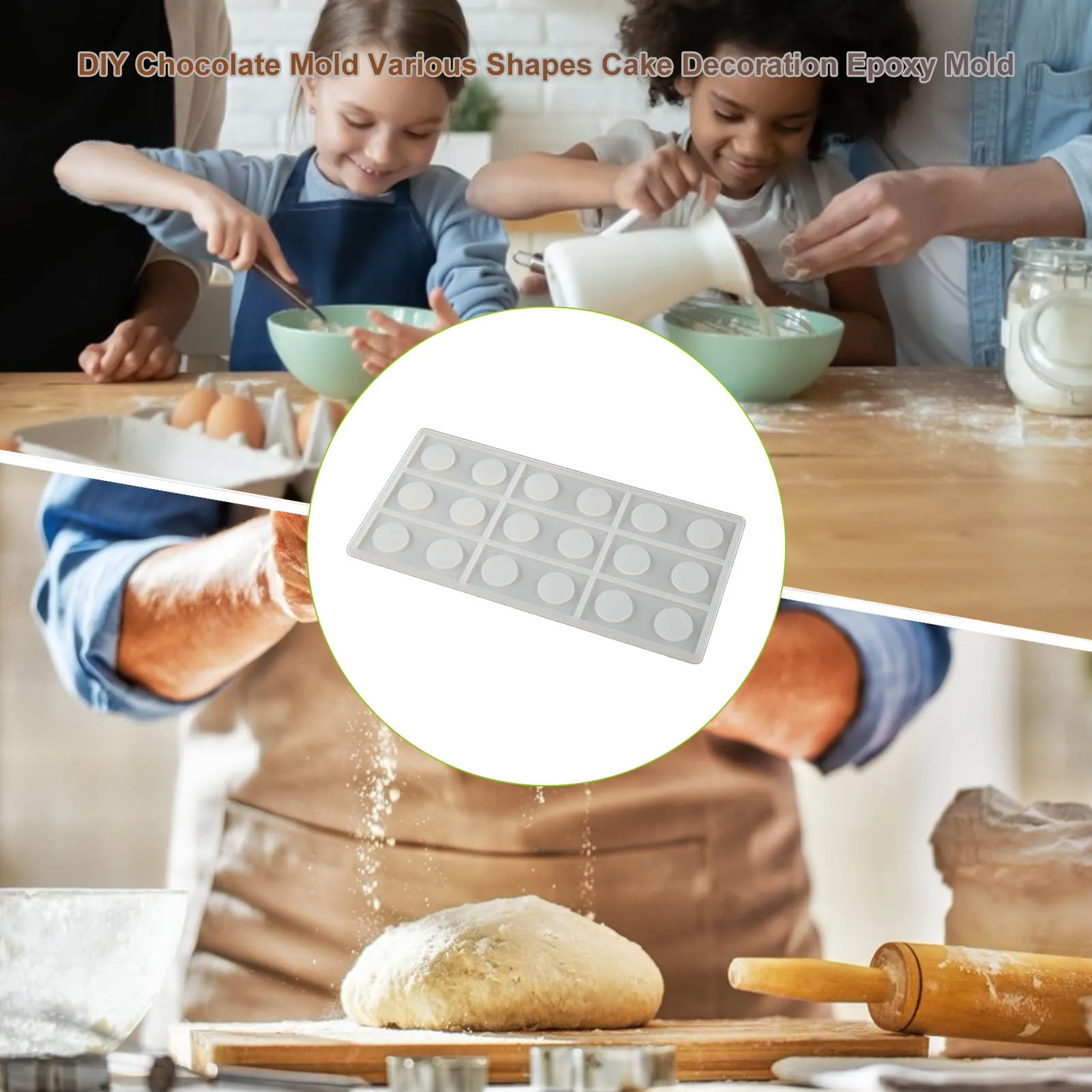 

Food-grade Silicone Mold DIY Epoxy Mold Various Shapes Cake Chocolate Making Tools Baking Molds Pastry Kitchen Accessories