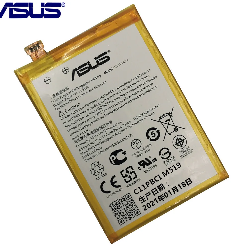 asus original replacement phone battery c11p1424 3000mah for asus zenfone 2 ze551ml ze550ml z00ad z00adb z00a z008d free tools free global shipping