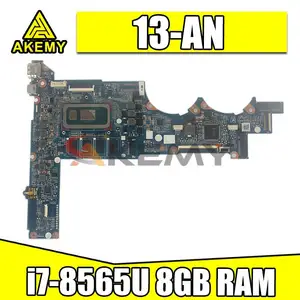 l37351 601 for hp pavilion 13 an0010ca 13 0020tu 13 an laptop motherboard da0g7dmb8d0 mainboard with i7 8565u cpu ram 8gb free global shipping