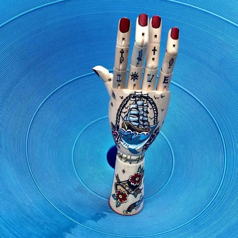 Hand Wood Mannequin Movable Limbs Drawing Painting Wooden Home Decor Articulated ​Jointed Doll Art Toy | Дом и сад