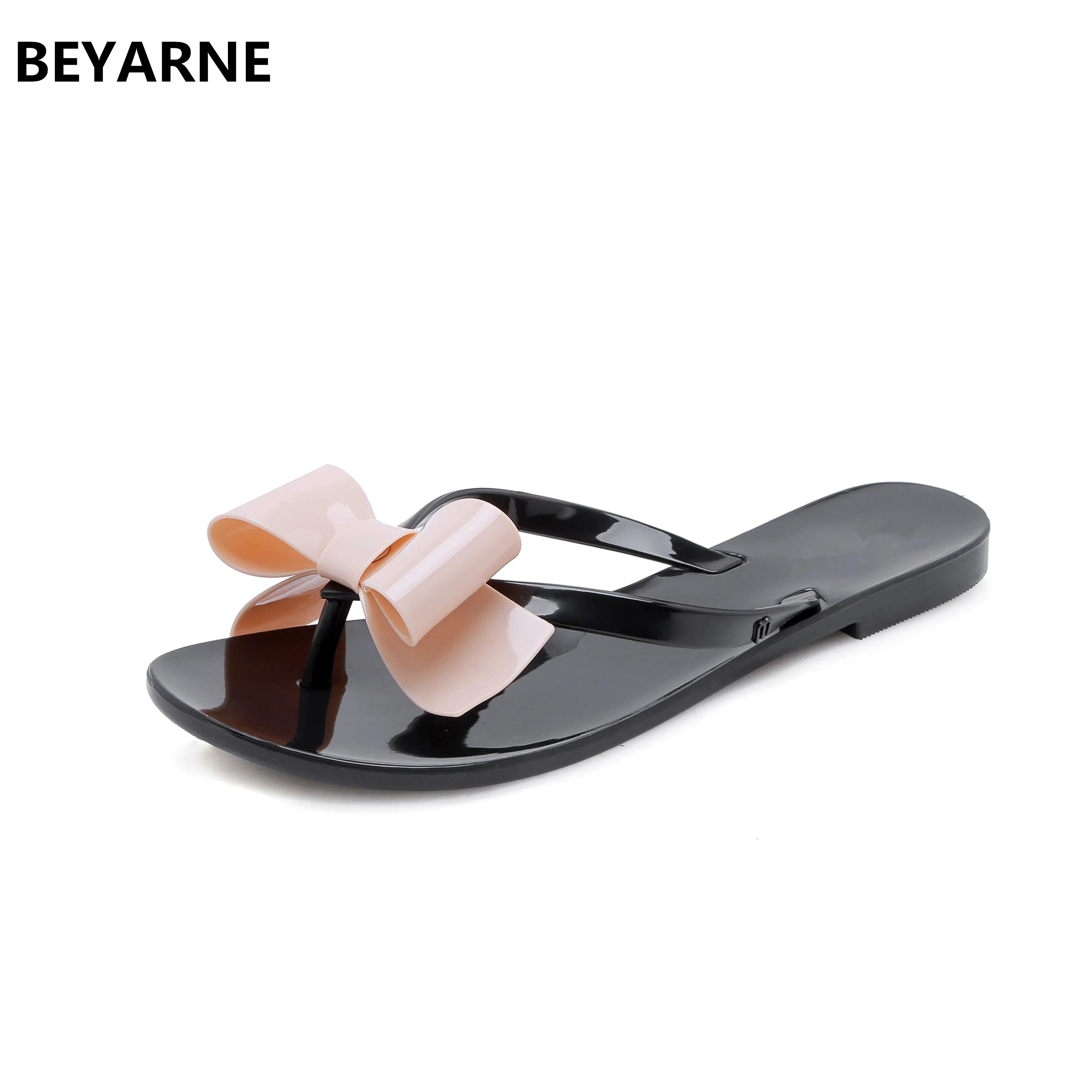 BEYARNE/Новые модные женские прозрачные туфли; сандалии на плоской подошве; женские непромокаемые туфли с острым носком; Женская Студенческая летняя пляжная обувь для путешествий; размеры 36-41, 39