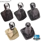 Ручка переключения передач для Skoda Octavia A5 MK2 1Z5 Sedan  Combi 2004, 2005, 2006, 2007, 2008, 5 скоростей, с кожаным чехлом