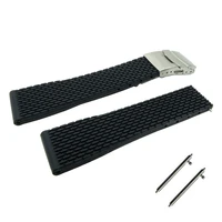 22mm quick release rubber watch band strap for samsung gear s3 classic frontier folding buckle watchband wrist belt bracelet