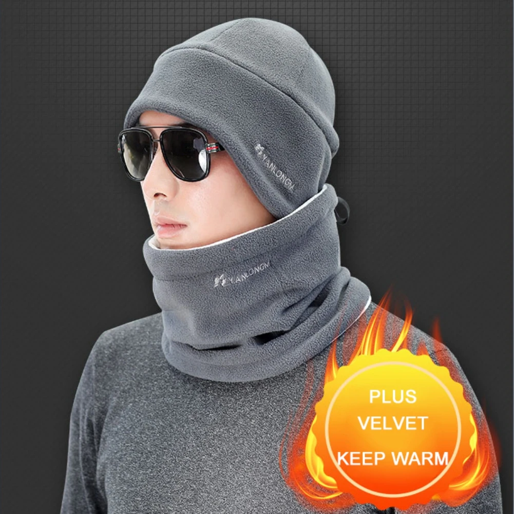 Зимние ветрозащитные шарфы для мужчин и женщин флисовая бандана шарф-маска