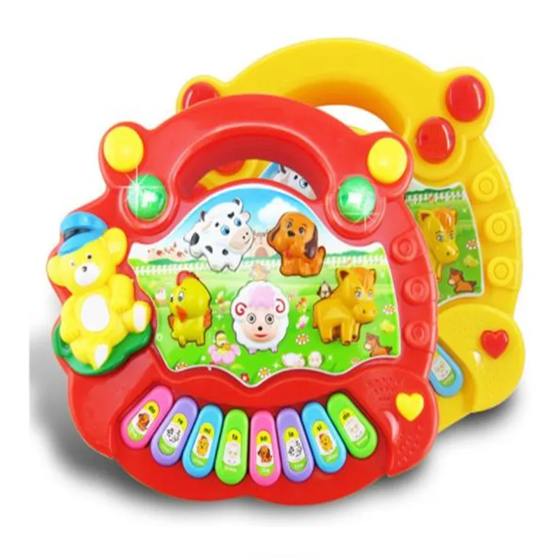 2019 хит продаж музыкальные игрушки для малышей детей животные ферма пианино