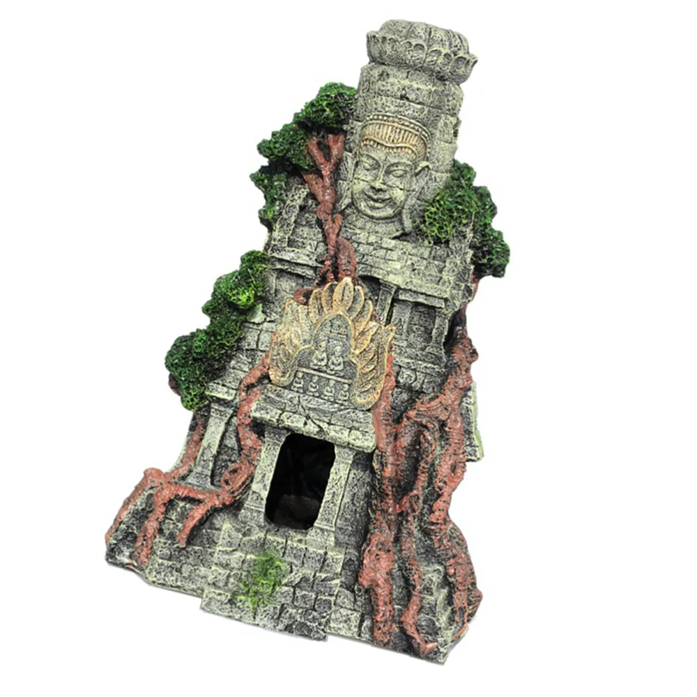 

1pc Resin Craft Temple Adornment Creative Lifelike Underwater Adornment Temple Adornment