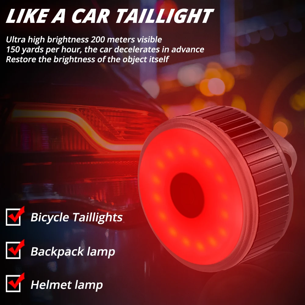 Светодиодные мини задние фонари для велосипеда водонепроницаемый