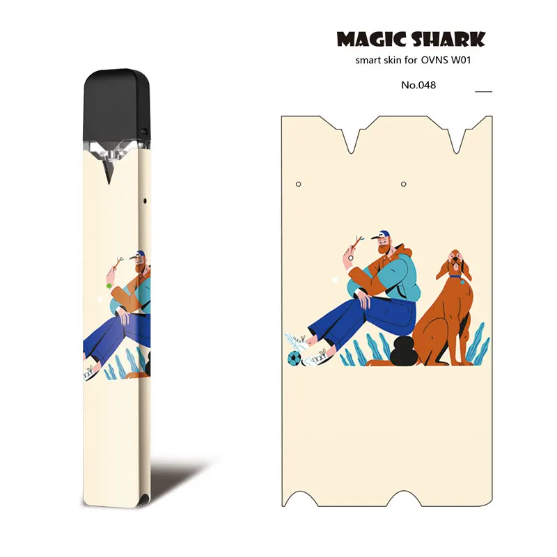 Высокое качество Жираф рыбы статуя Будды пленка не выцветает и чехол для вейпа Pod