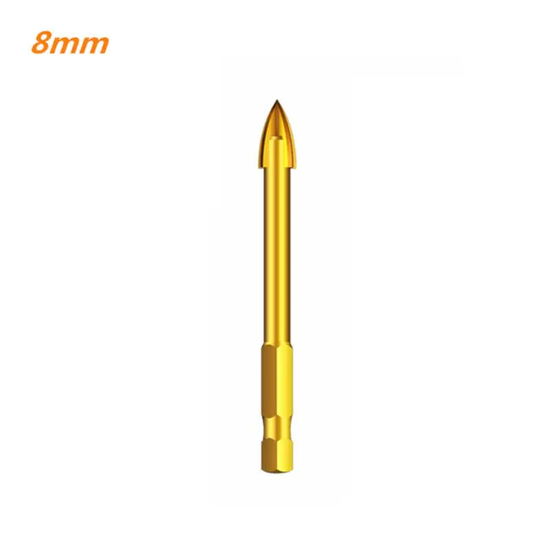 Сверло для стекла с шестигранным хвостовиком 1/4 &quot титановое керамическое