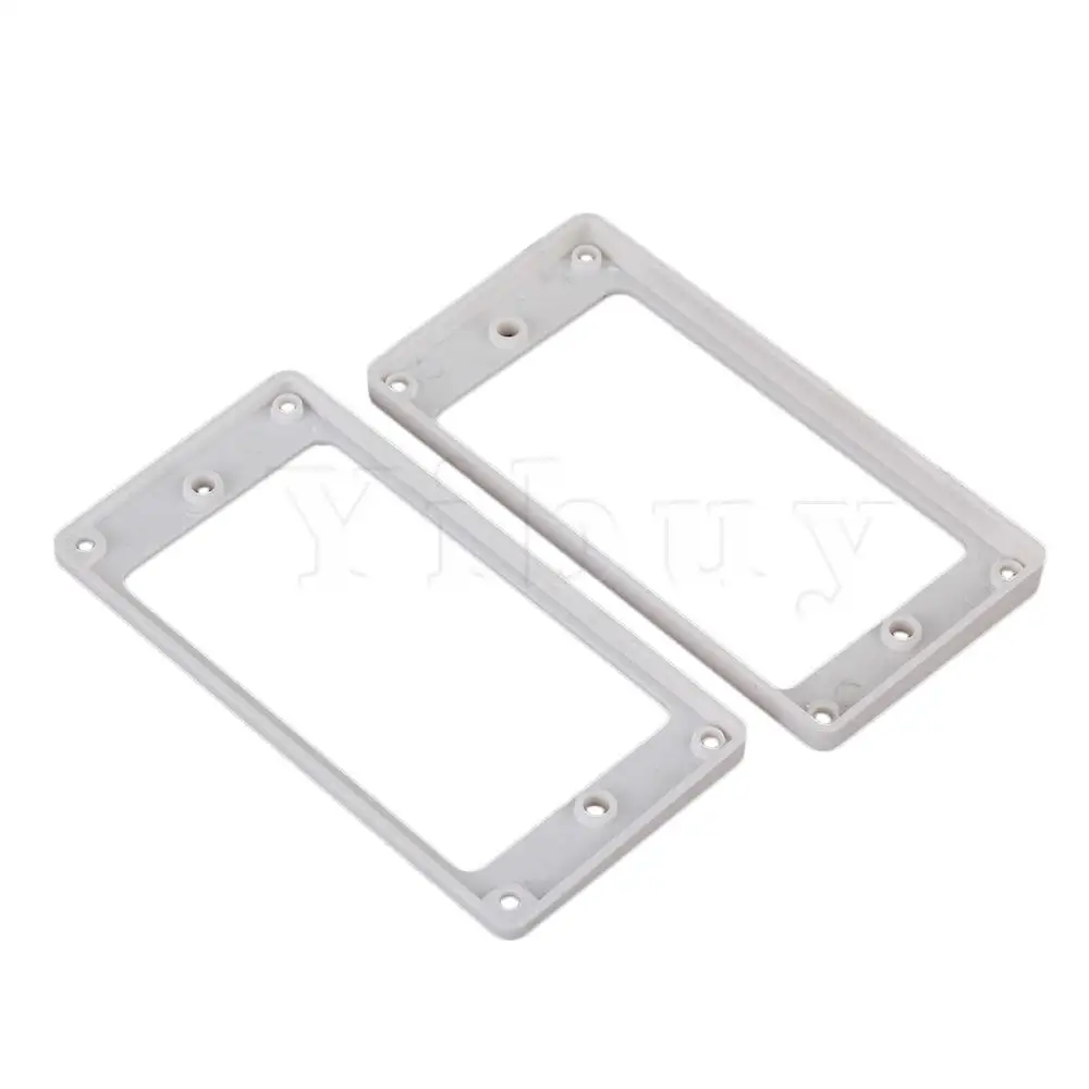Yibuy 2 шт. 90x45 мм белая плоская Нижняя рамка для электрогитары|humbucker pickup|pickup mounting