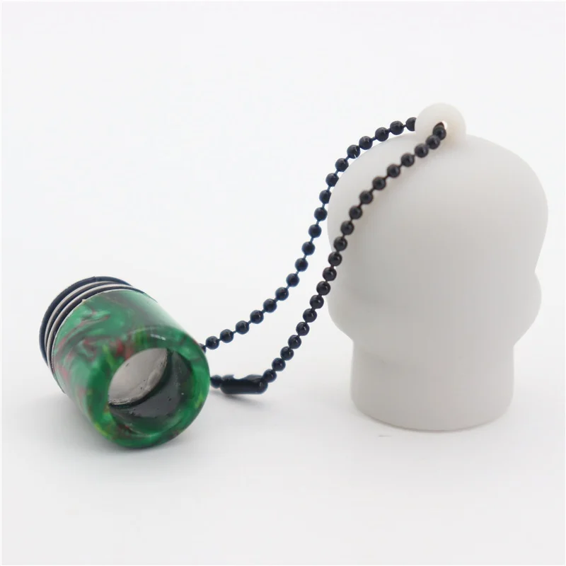 

810 Resin Drip Tip With skull silicone dust cap for TFV8 Big Baby/TFV12 Prince/ijust 3/ELLO Duro/Pharaoh Mini/ammit 25