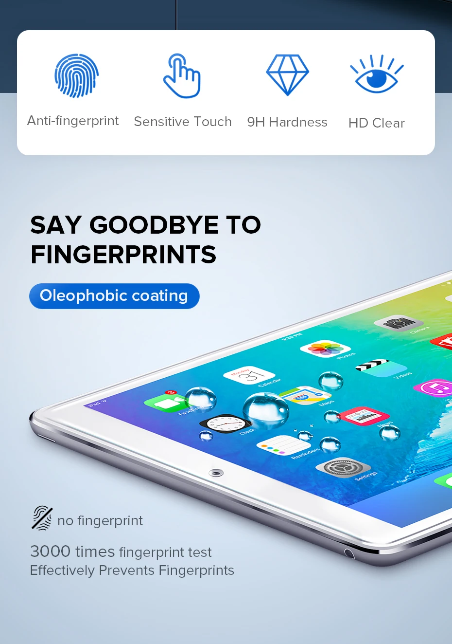 Защитное стекло для экрана Ugreen для iPad Air Pro 9,7 дюймов, Защитное стекло для экрана для iPad