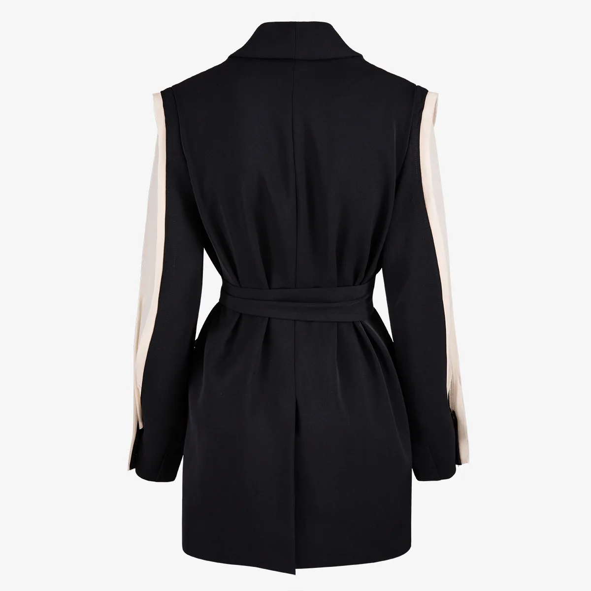 Женский приталенный Блейзер GetSpring черный блейзер в стиле ретро с длинным рукавом