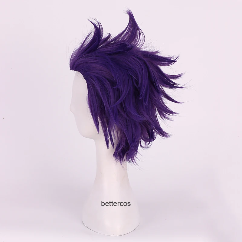 My Boku no Hero Academy Shinsou Hitoshi Shinso Косплей парики короткие темно-фиолетовые термостойкие синтетические волосы парик+ парик
