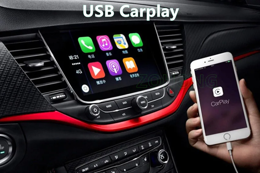 Беспроводной Smart Link Apple Внешний порт Carplay для андроид мультимедийный проигрыватель gps навигация USB Carplay палка с Android авто радио