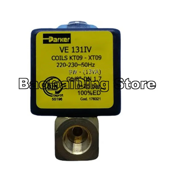 Топливный электромагнитный клапан 1/8 дюйма Parker KT09 VE131IV 9 Вт катушка 220-230 В/50 Гц |