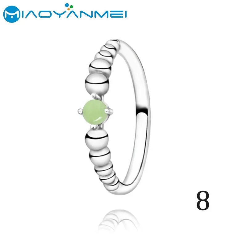 Подарок на день рождения 925 пробы Серебряные кольца проложить камень кольцо