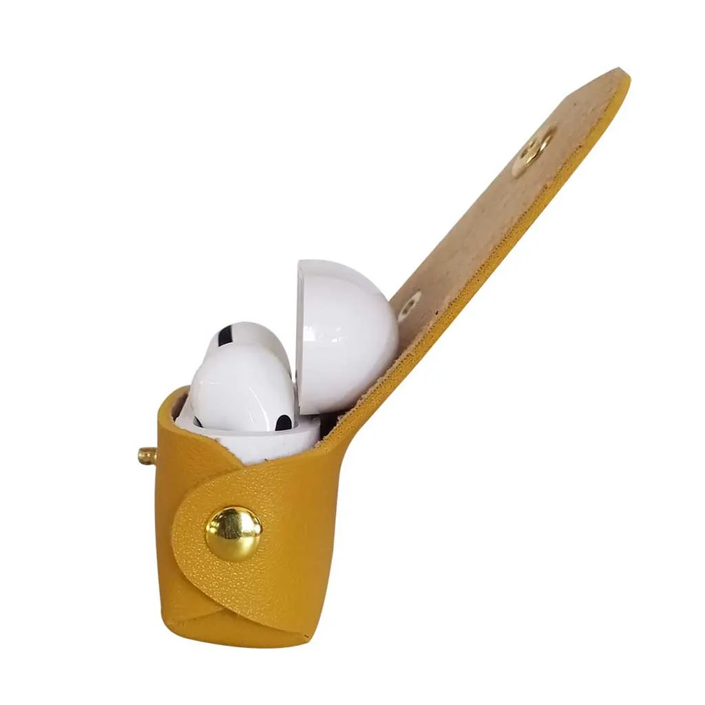 Чехол для AirPods Pro 2019 с беспроводной зарядкой кожаный защитный чехол женский