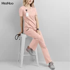 НОВАЯ тонкая ветеринарная рабочая одежда для домашних животных, косметологическая форма, топы и брюки унисекс, оптовая продажа, набор однотонных искусственных костюмов