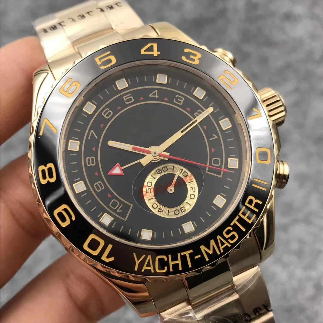 

2021 New Automatic Men's Mechanical Watch 44mm 116681 Stainless Steel Bracelet Best Edition Watches Ceramic Bezel