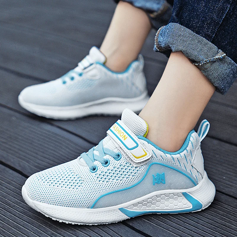 

Kids Fashion Sneakers for Boys Girls Mesh Tennis Shoes Breathable Sports Running Shoes Lightweight Children Casual Walking Shoes