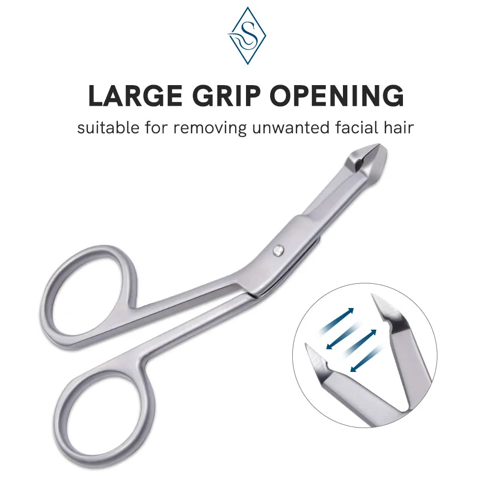 Miss Sally Пинцет для бровей ножницы в форме прямой плоский выщипывания волос Щипцы |