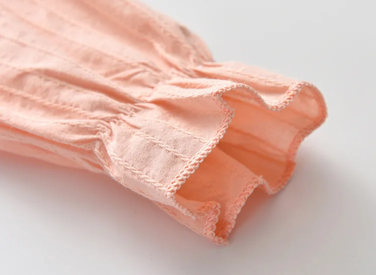 Рубашка для девочек 2-7 лет Осень-зима длинная кружевная блузка с открытыми