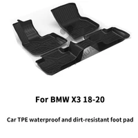for bmw x3 g01 2018 2019 2020 floor mat fits ultimate all weather waterproof 3d floor liner full set front rear interior mats