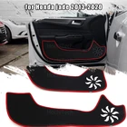 Дверь внутри охранник аксессуары защитный коврик для защиты ковровое покрытие автомобильной двери анти пэд наклейки для Honda Jade 2013-2020