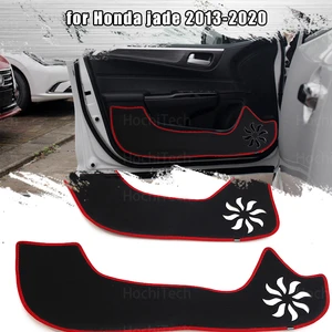 Дверь внутри охранник аксессуары защитный коврик для защиты ковровое покрытие автомобильной двери анти пэд наклейки для Honda Jade 2013-2020