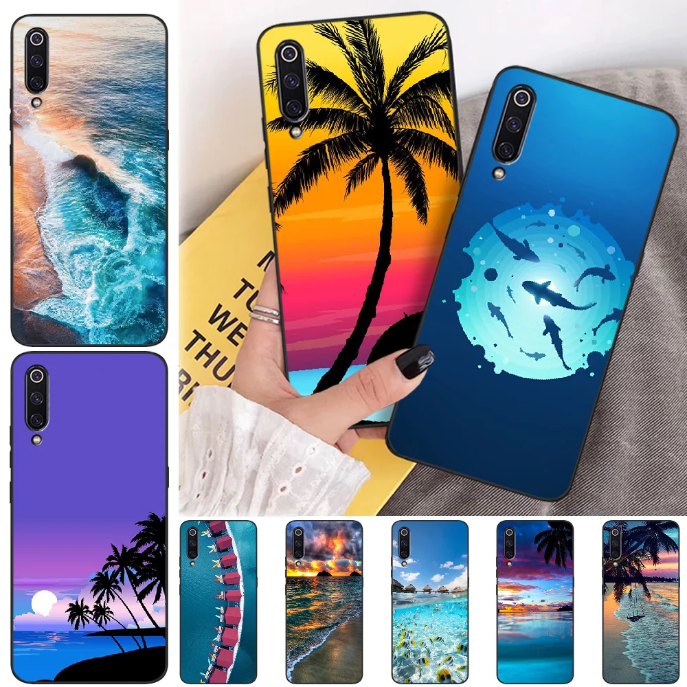 BaweiTE летний натуральный морской синий волны качественный чехол для телефона Xiaomi