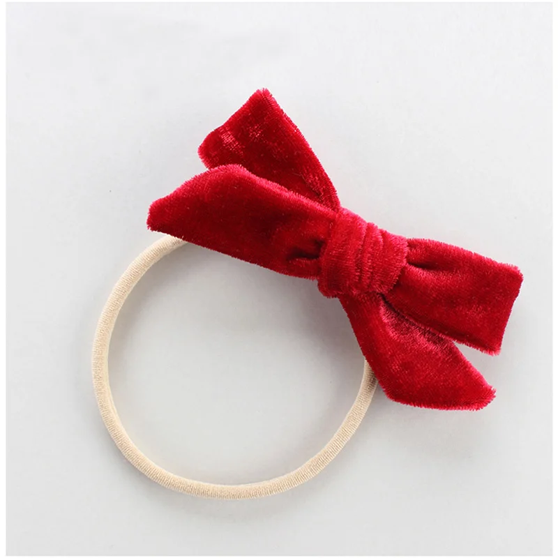 1 шт. с бантом из плотного бархата обтянутая тканью Повязка на голову мягкие