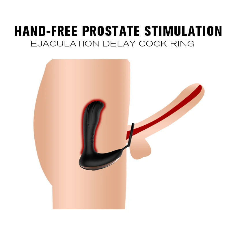 Анальный вибратор для мужчин с беспроводной зарядкой через USB секс-игрушки