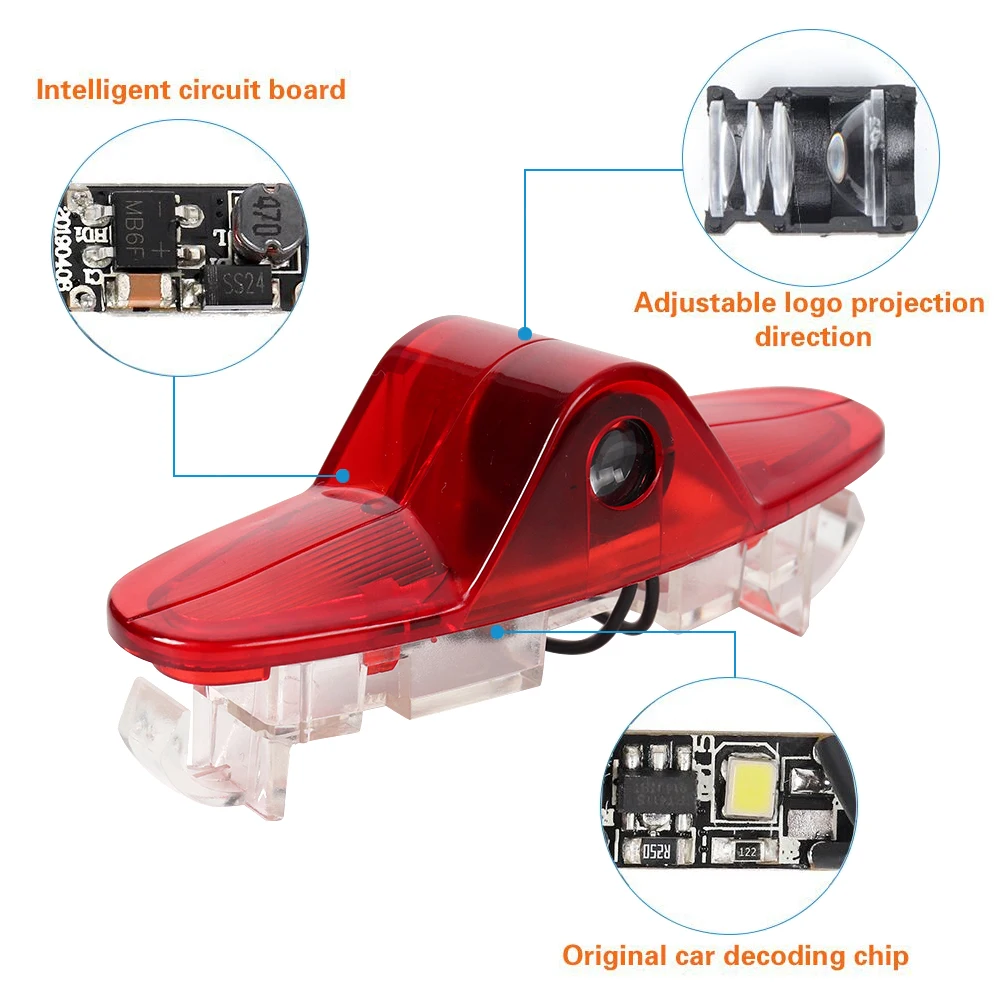 2X светодиодный автомобиль Ghost Shadow двери Добро пожаловать логотип проектор