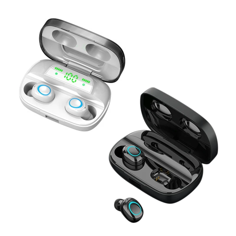 

TWS Bluetooth Headset 5.0 Smart Touch Bilateral Stereo Waterproof Sports Waterproof In-Ear Wireless Earbuds