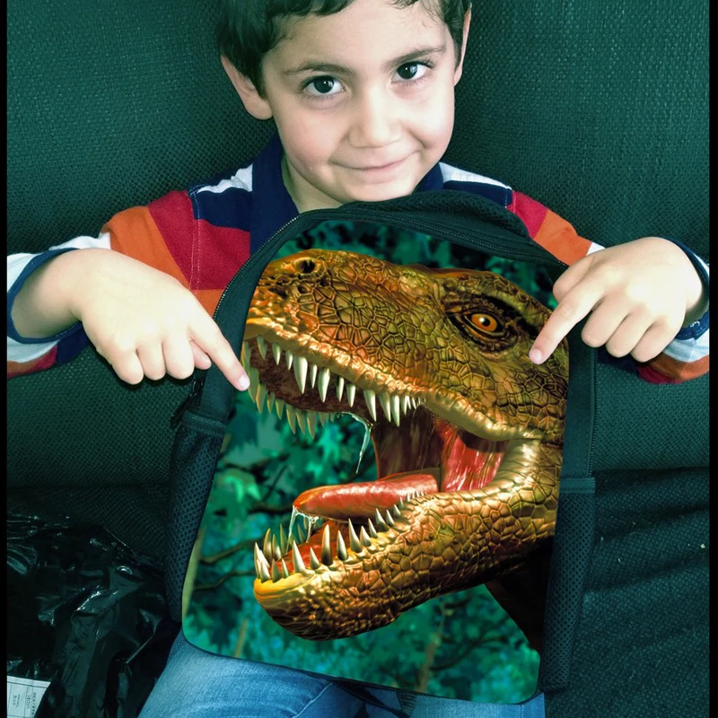 Fashion 3D Zoo Animals Backpack For Girls Cute Bulldog Dolphin Children School Backpacks Leopard Printing Backpack Kids Bagpack