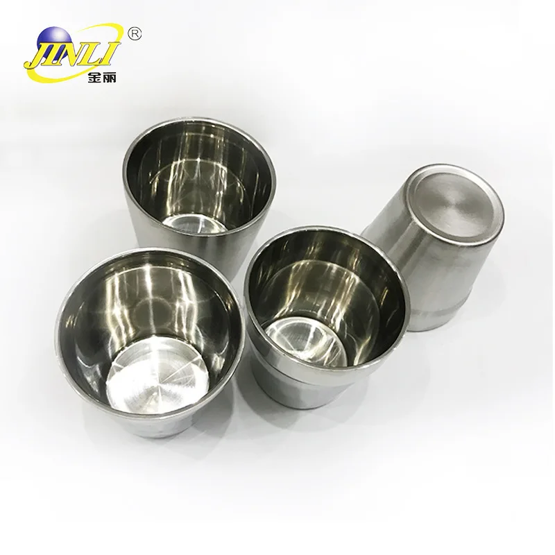 Корейская двухслойная пивная чашка из нержавеющей стали для защиты от падения