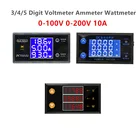 Прецизионный цифровой вольтметр, амперметр, ваттметр, измеритель напряжения и мощности с ЖК-дисплеем, монитор, 100 В постоянного тока, 200 в, 10 А, 2000 Вт