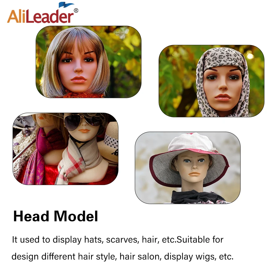 Alileader 3 цвета парик дисплей голова манекен с плечами для женских ювелирных