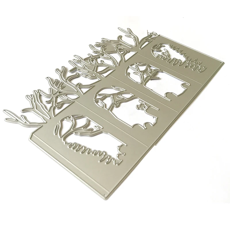 4 шаблона для Хэллоуина формы изготовления открыток Скрапбукинг штампы