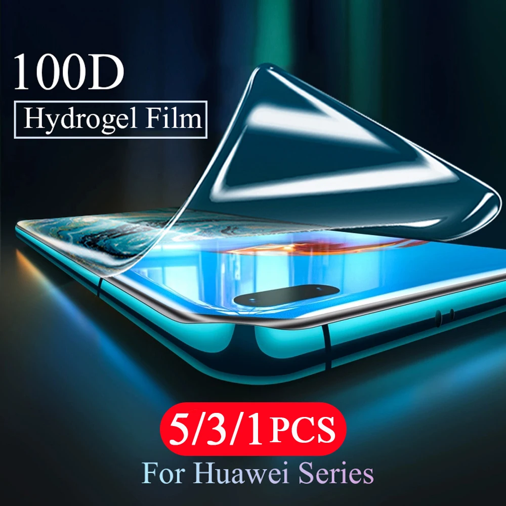 5/3/1 шт. мягкий полное покрытие для huawei P20 P30 P40 lite E pro plus защитный гидрогель пленка